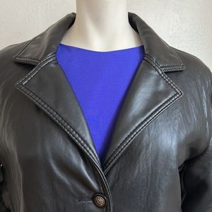 Gianni Versace fine soft vintage leather coat with Medusa buttons